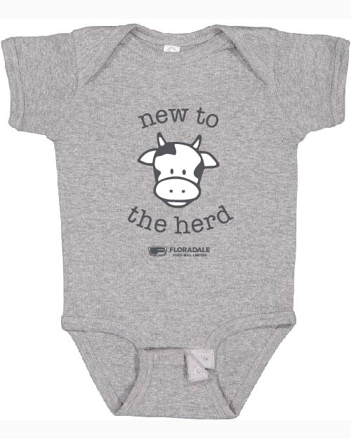 Infant Baby Onesie - Heather Grey