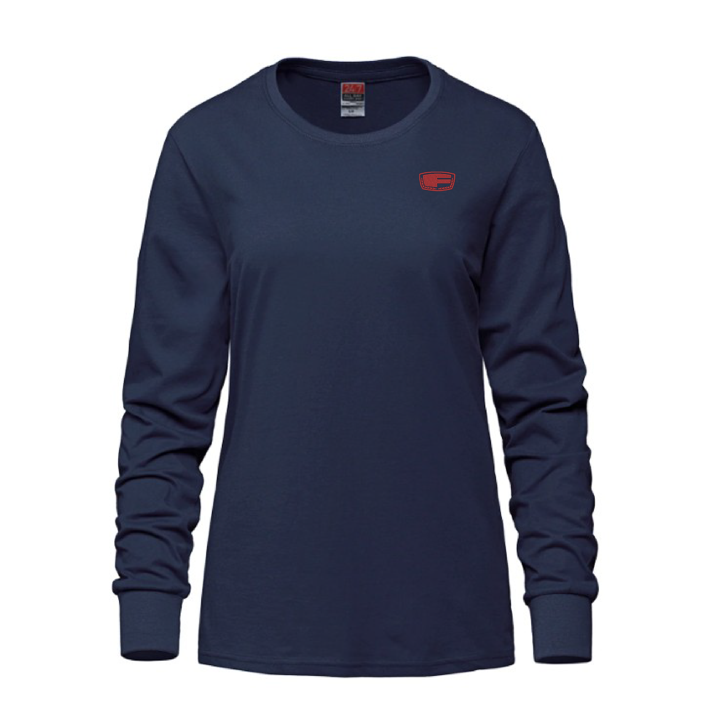 Women's Cotton Long Sleeve Crewneck T-Shirt