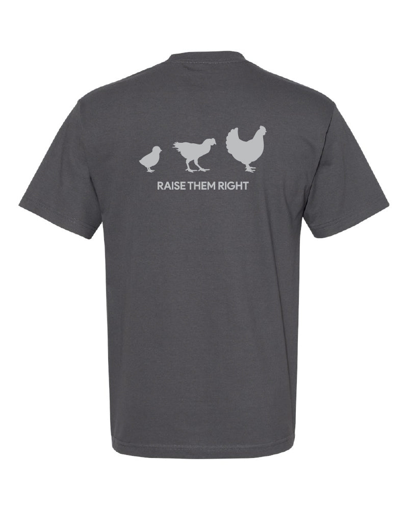 RAISE THEM RIGHT Cotton T-Shirt – Poultry