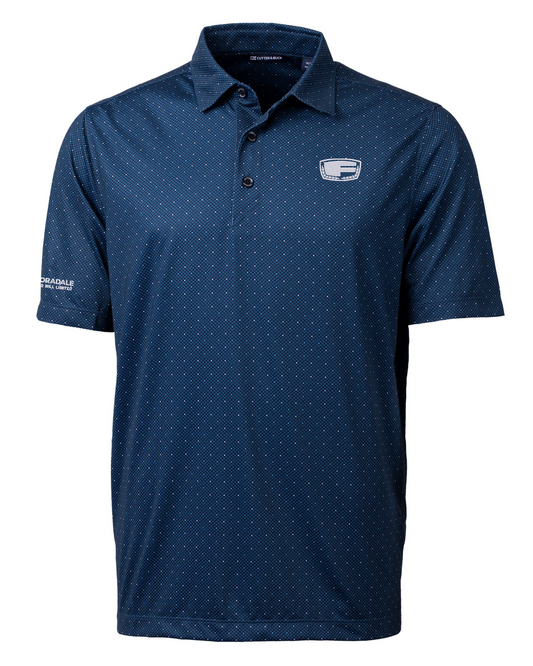 Cutter & Buck Pike Double Dot Print Stretch Men’s Polo